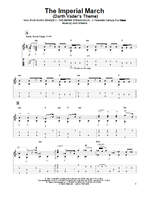 Product picture to: The Imperial March (Darth Vader's Theme) (arr. Ben Woolman)