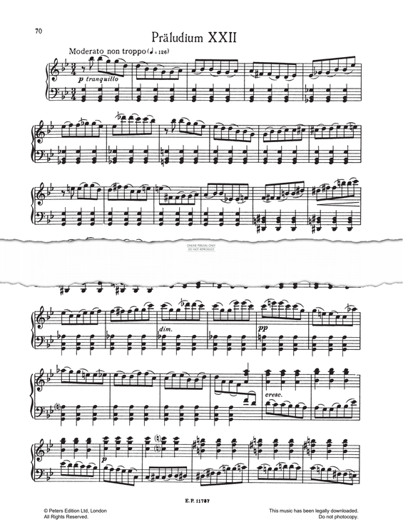 Product picture to: Prelude And Fugue No.22 (from 24 Preludes And Fugues Op. 87)