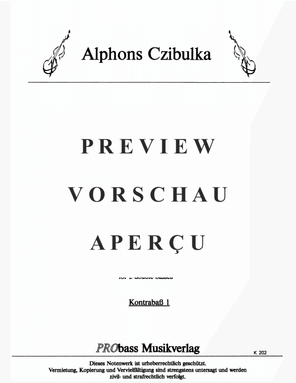 gallery: Liebestraum nach dem Balle - Walzer, , Double Bass 1 and 2 Single Parts