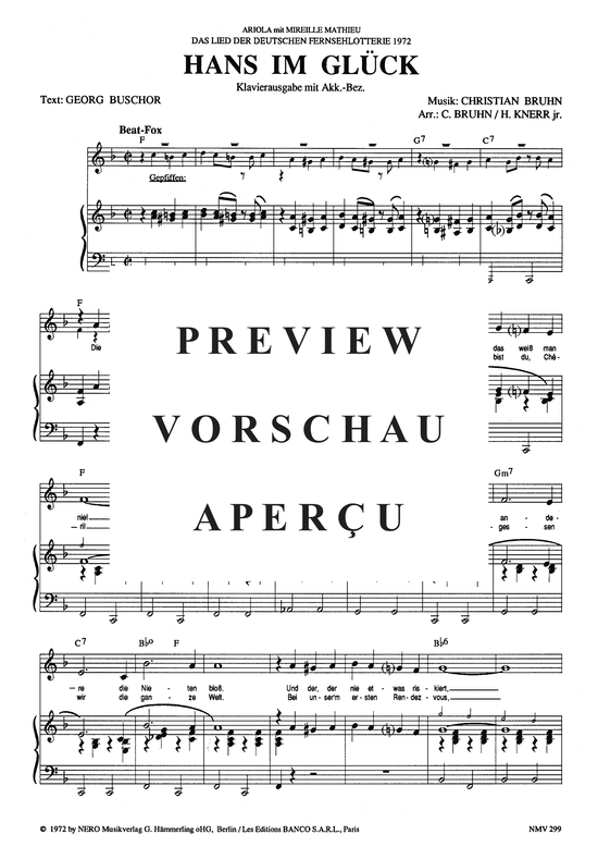 Produktgalerie: Seite 4 von 4 Hans im Glück, Mathieu, 	Mireille, Klavier und Gesang