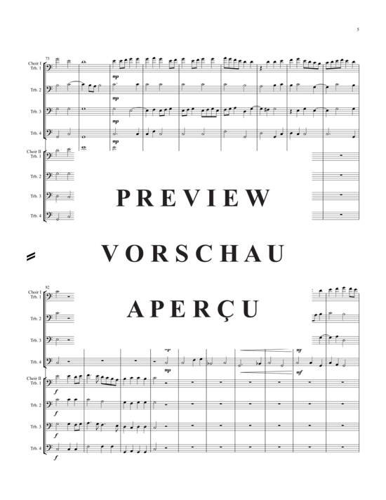 Product gallery: Page 6 of 21 La Bergamasca , , (Trombone Ensemble)