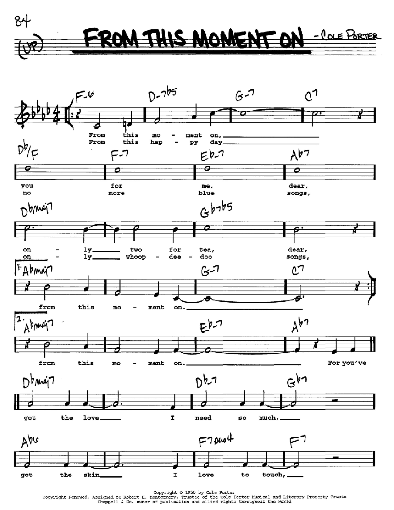 Produktbild zu: From This Moment On (from Kiss Me, Kate)