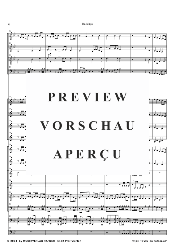 gallery: Halleluja aus Der Messias, , (Blechbläser Ensemble und 4-st. Chor)