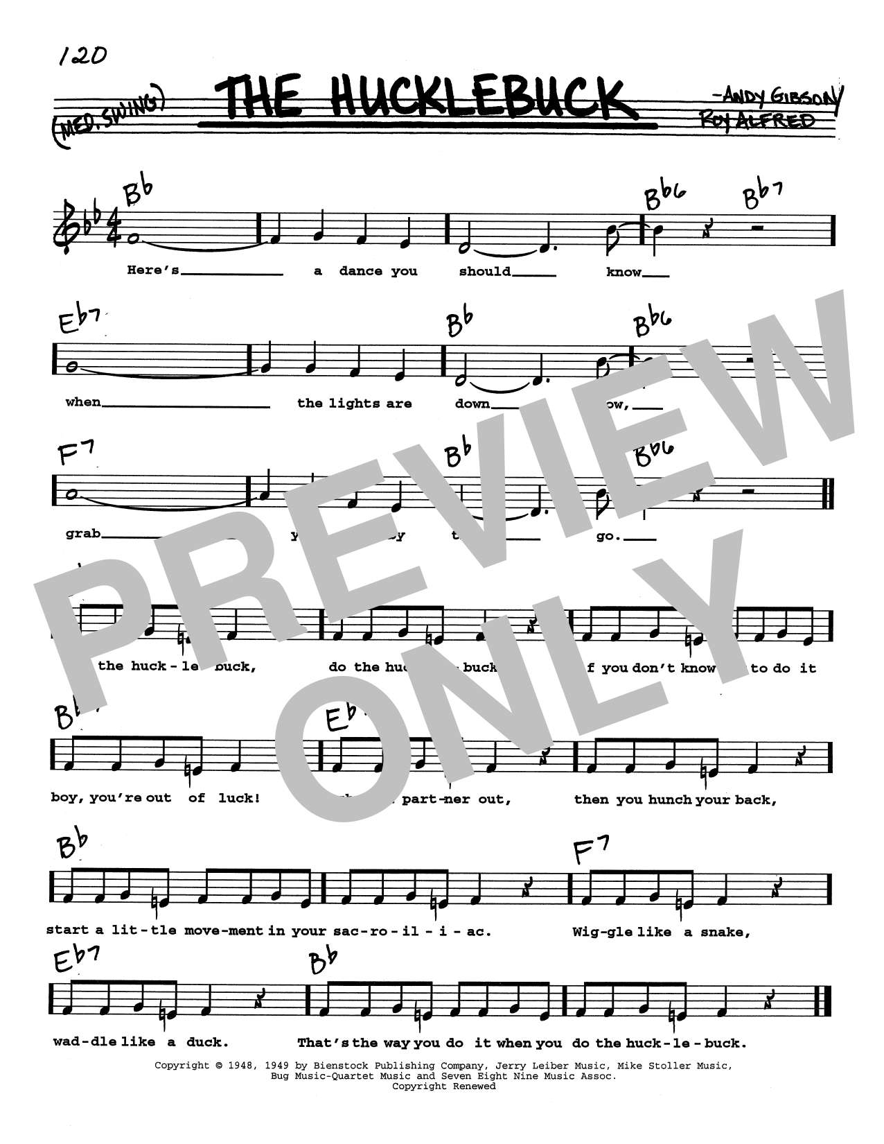 Produktbild zu: The Hucklebuck (Low Voice)