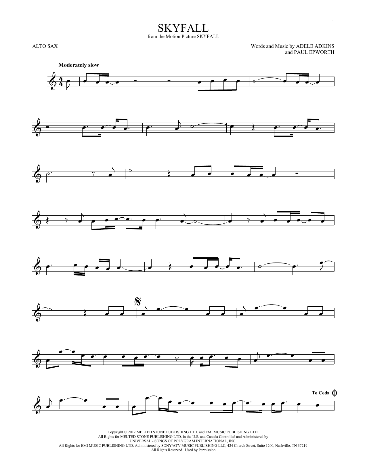 Product gallery: Page 1 of 1 Skyfall, Adele