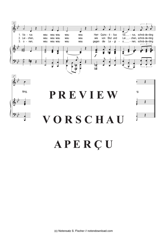 Produktgalerie: Seite 3 von 4 Teutoburger Schlacht , , Klavier und Gesang