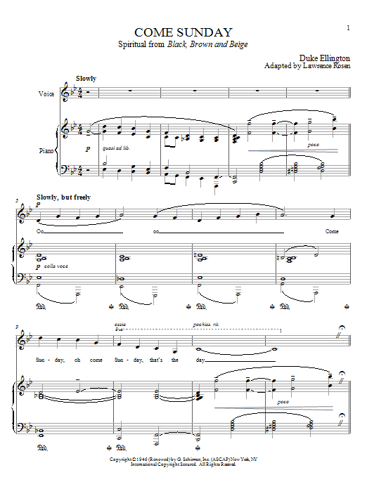 Produktbild zu: Come Sunday