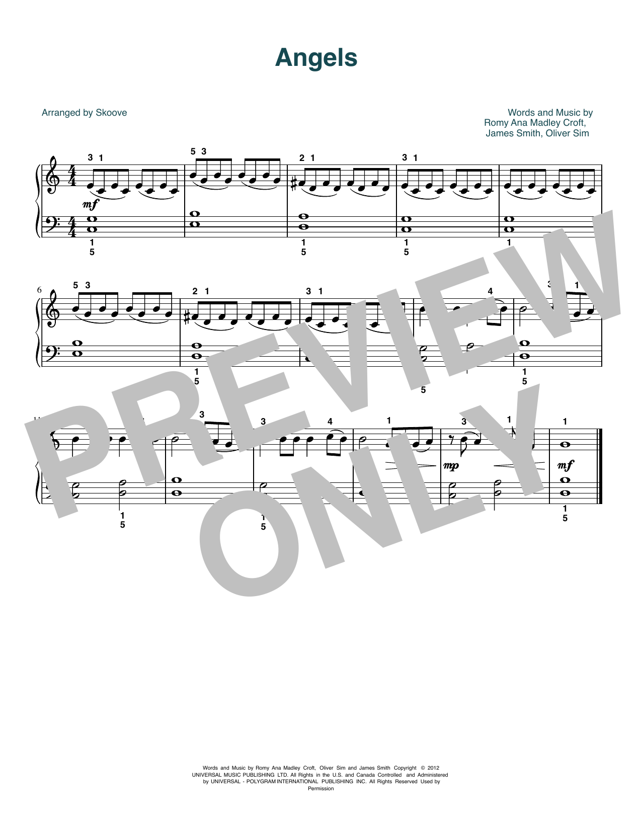Produktbild zu: Angels (arr. Skoove)