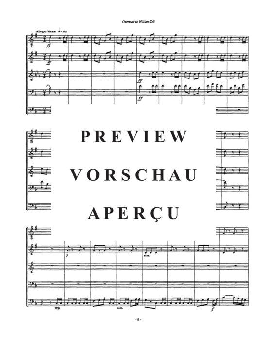 Produktgalerie: Seite 7 von 21 William Tell , , (Blechbläserquintett - Tuba Solo)