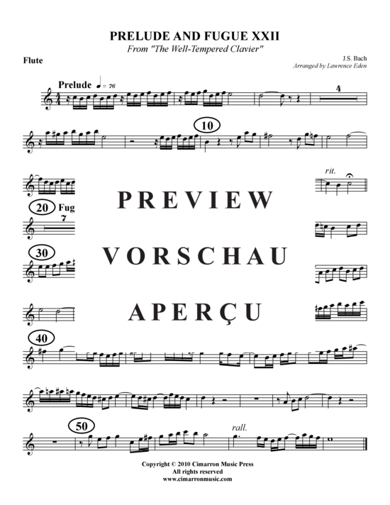 Produktgalerie: Seite 8 von 10 Prelude und Fugue XXII , , (Blechbläserquintett)