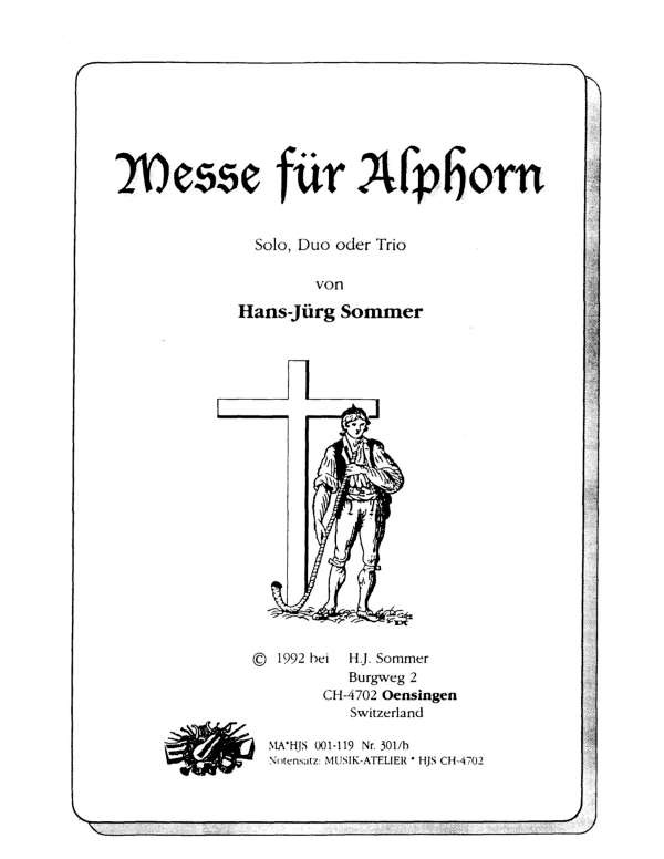 cover: Messe, , Alphorn Trio