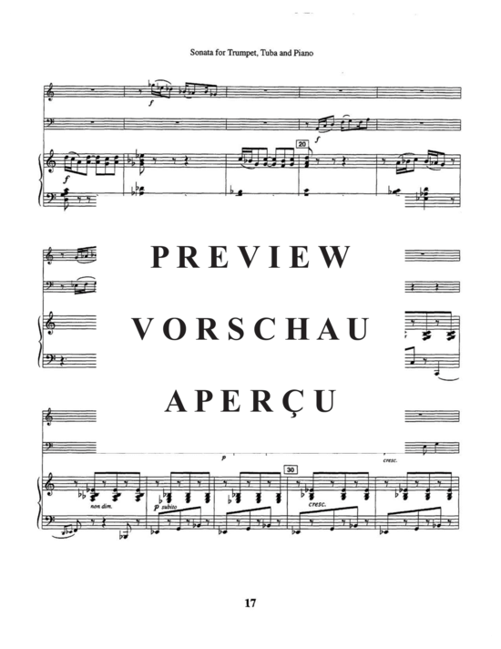 Produktgalerie: Seite 21 von 21 Sonata , , (Trompete in Bb/C, Tuba + Klavier)