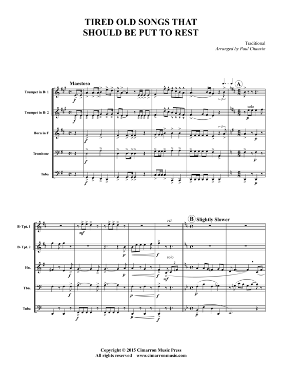 Produktbild zu: Tired Old Songs That Should Be Put To Rest Traditional