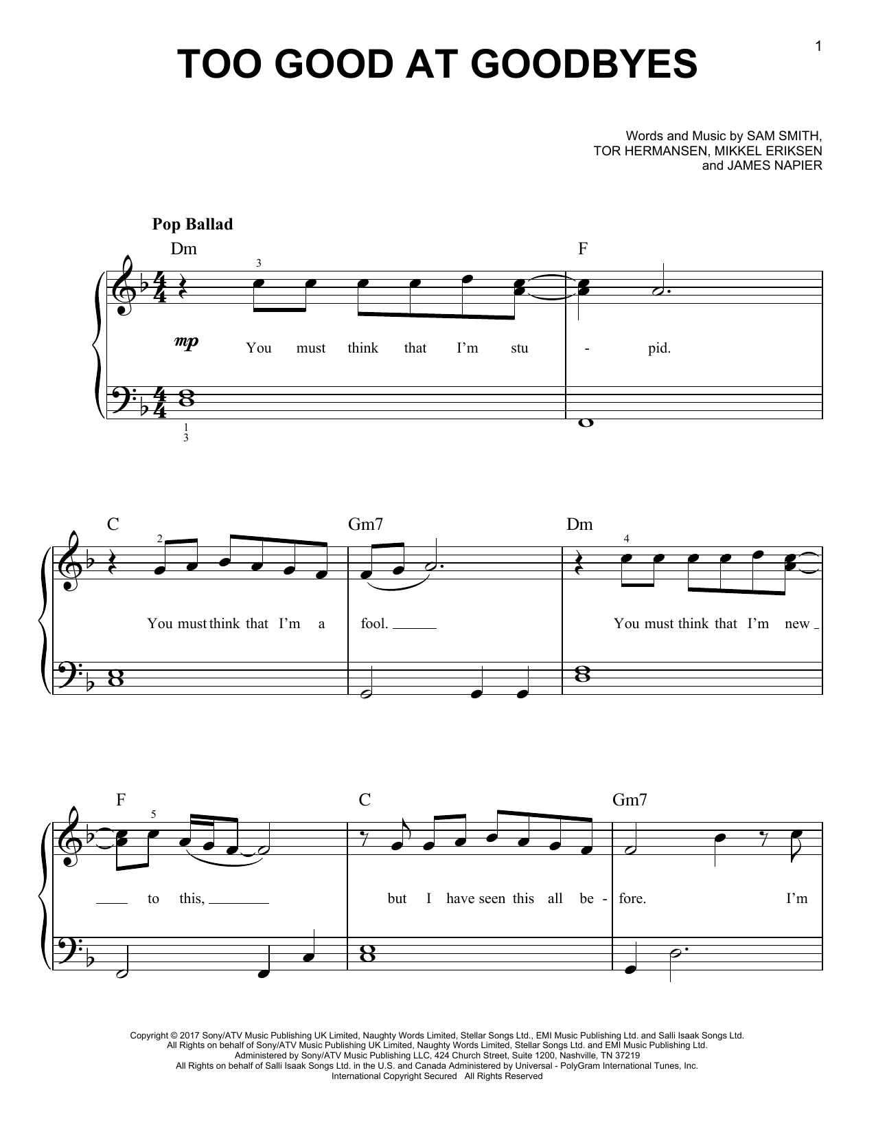 Produktbild zu: Too Good At Goodbyes