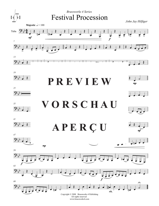 Produktgalerie: Seite 6 von 9 Festival Procession , , (Blechbläserquintett)