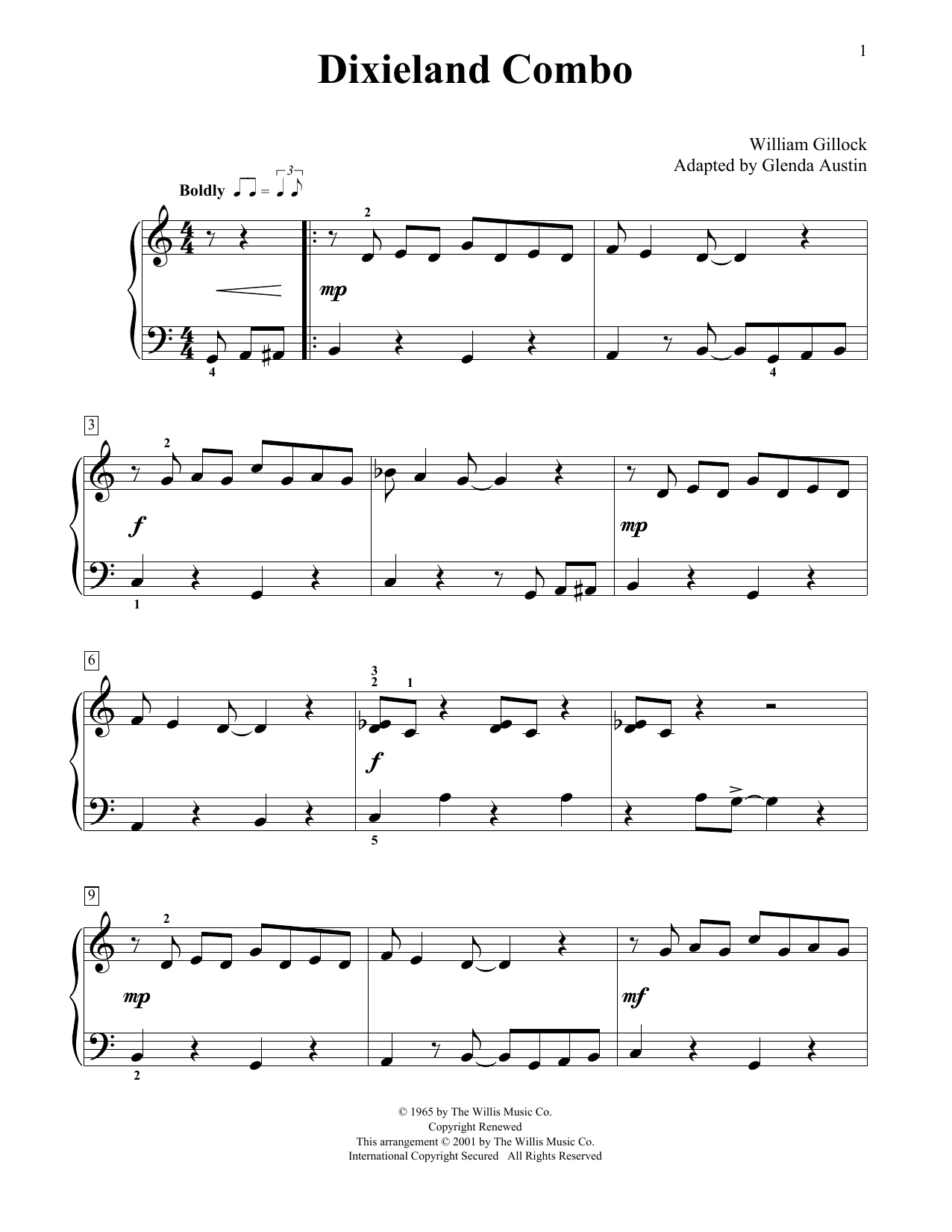 Produktbild zu: Dixieland Combo (Simplified) (adapted by Glenda Austin)