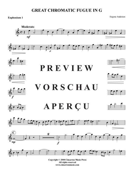 Product gallery: Page 8 of 19 Große Chromatische Fuge , , (Tuba Quartet: 2x Baritone, 2xTuba)