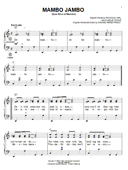 Product gallery: Page 1 of 1 Mambo Jambo (Que Rico El Mambo), Perez Prado