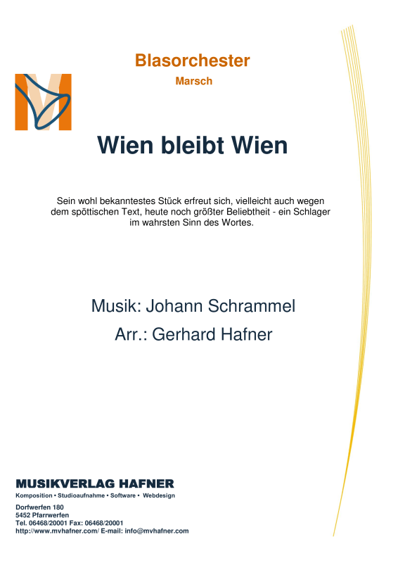 cover: Wien bleibt Wien, , (Großes Blasorchester)