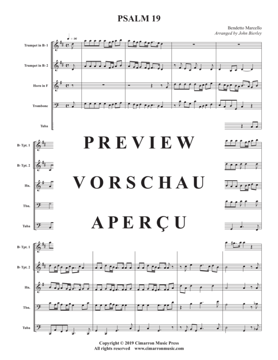 gallery: Psalm 19 , , (Blechbläser Quintett)