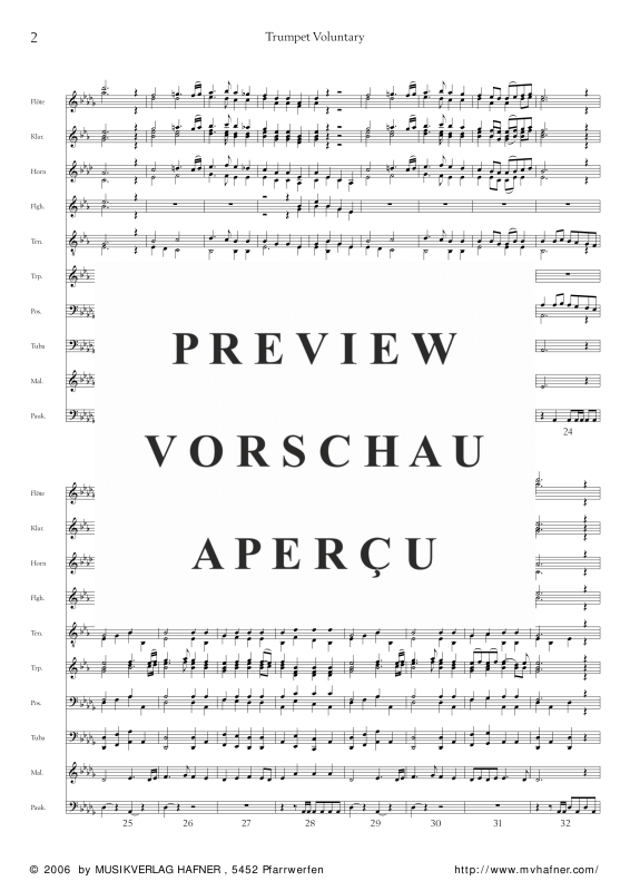 gallery: Trumpet Voluntary, , (Großes Blasorchester)