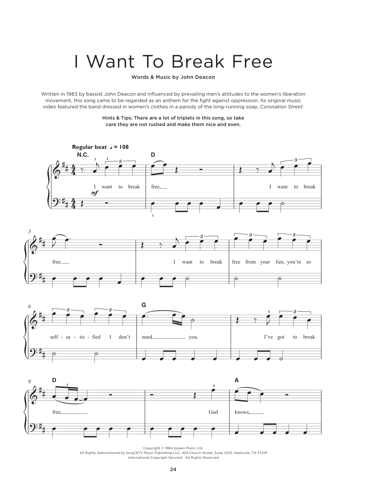 Produktbild zu:  I Want To Break Free - Queen