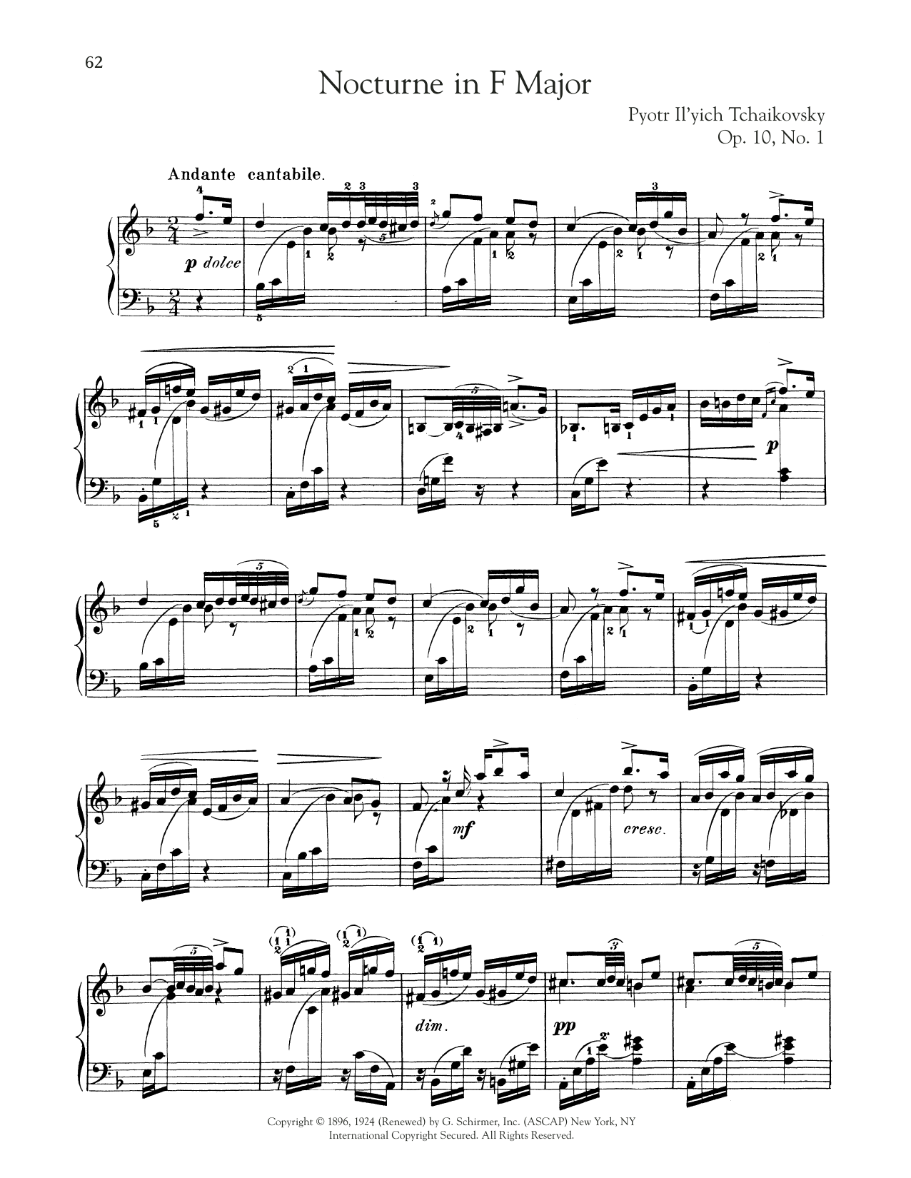 Produktbild zu: Nocturne, Op. 10, No. 1
