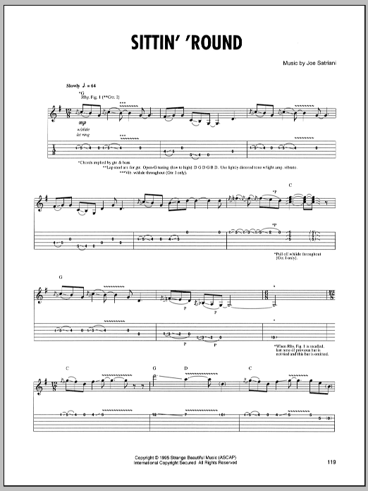 Produktgalerie: Seite 1 von 1 Sittin' Round, Joe Satriani, Gitarre