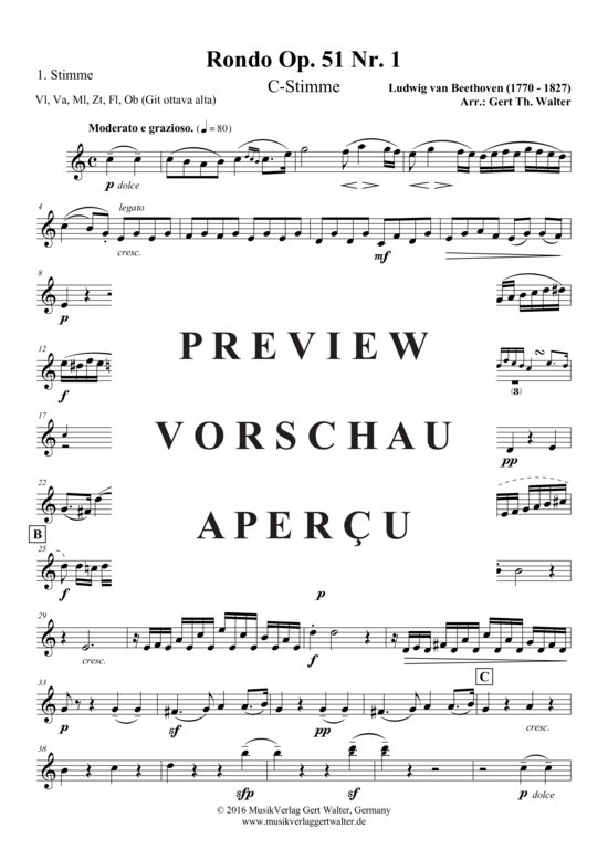 Produktgalerie: Seite 10 von 21 Rondo Opus 51 Nr. 1 , , (Quintett flexible Besetzung)