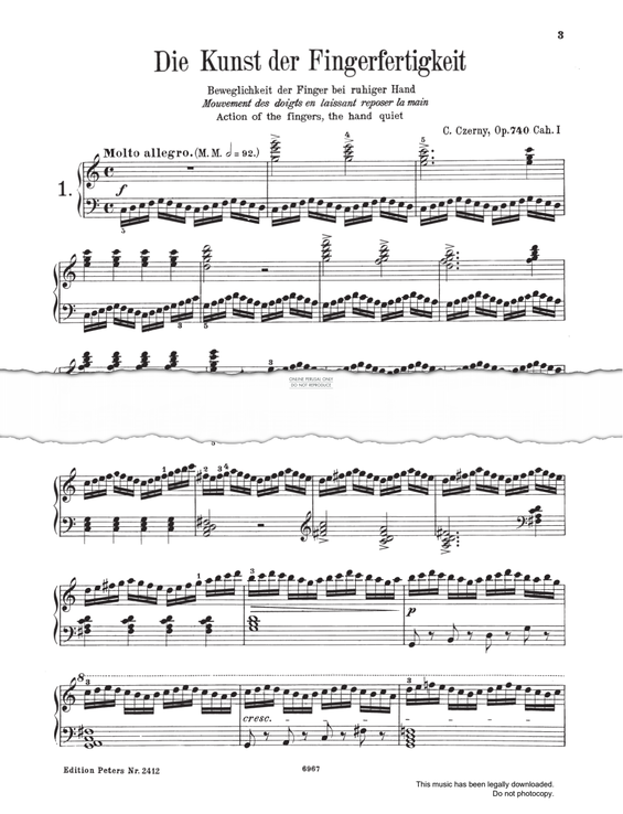 Product picture to: Molto Allegro Study (Op. 740, No.1)