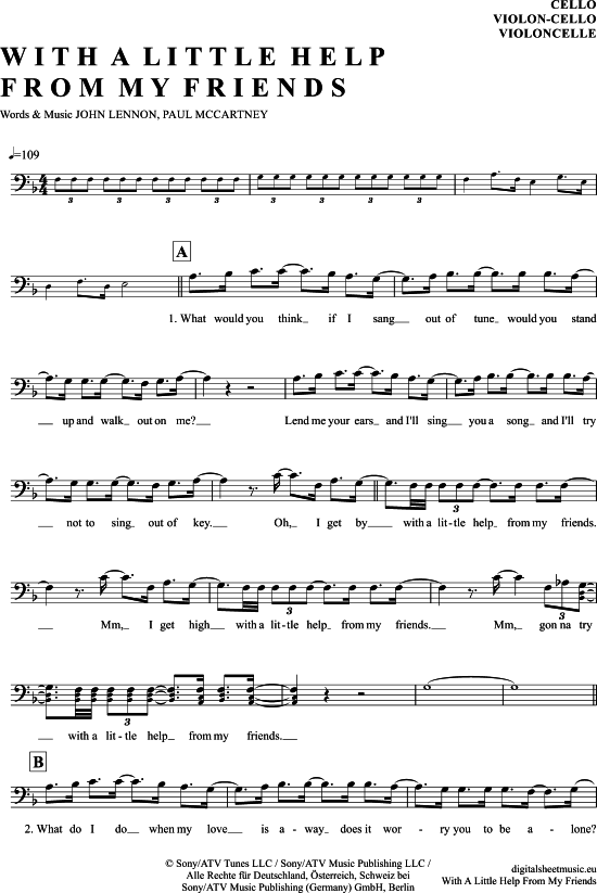 Produktbild zu: With a little help from my friends The Beatles