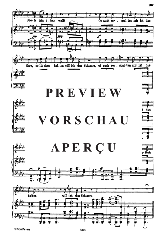 Product gallery: Page 6 of 6 Fülle der Liebe D.854, , High Voice and Piano