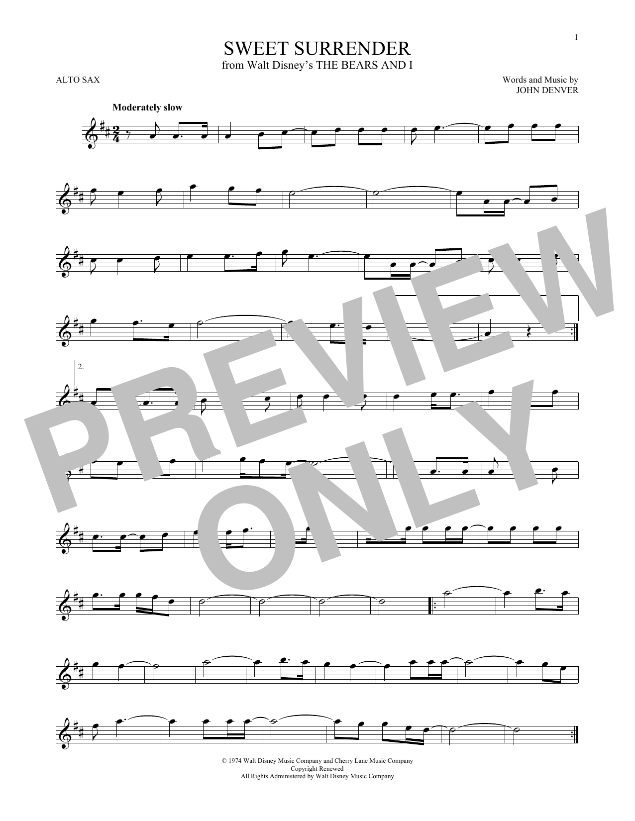 Product gallery: Page 1 of 1 Sweet Surrender, John Denver
