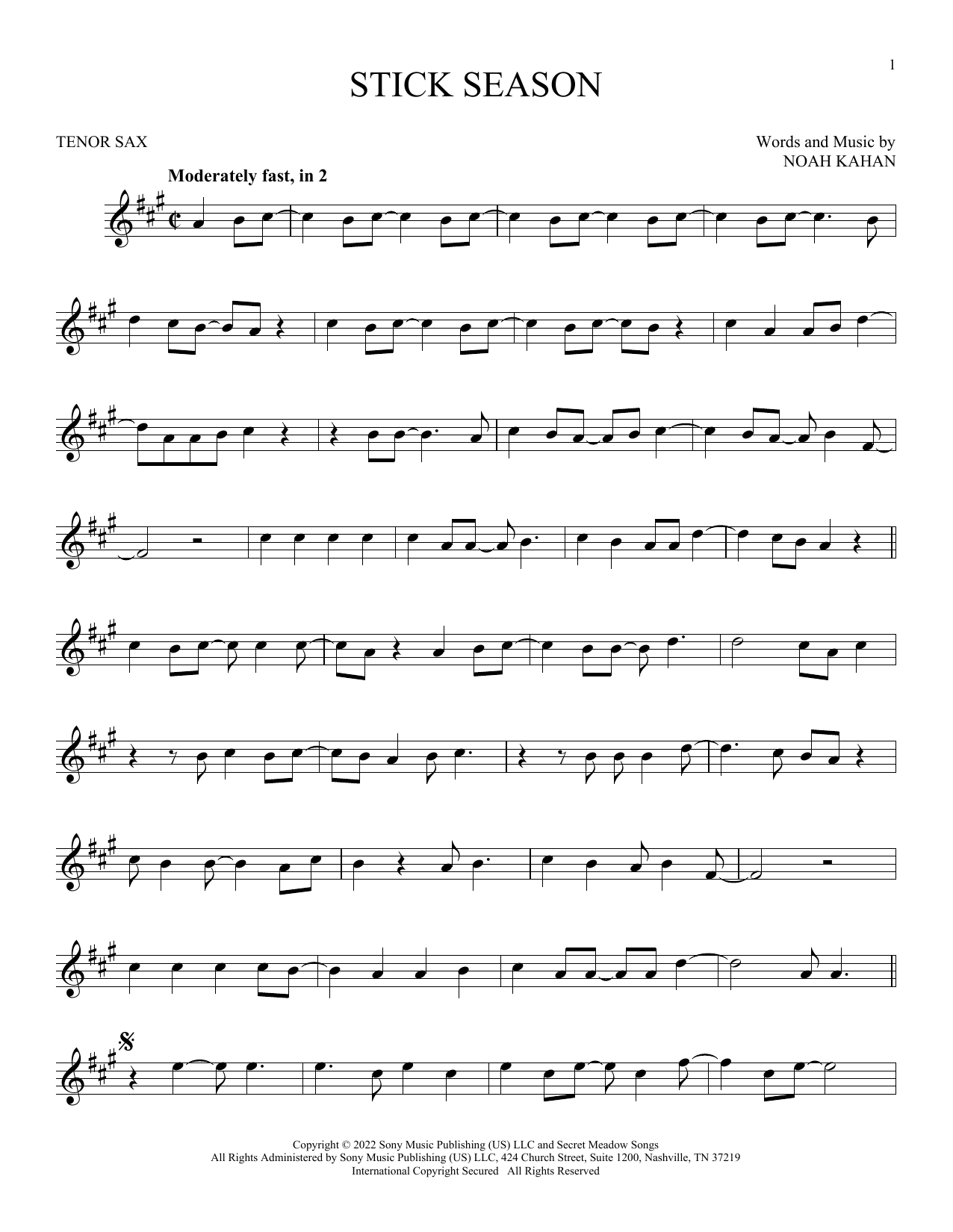 Product gallery: Page 1 of 1 Stick Season, Noah Kahan