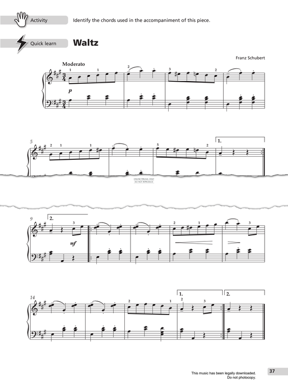 Produktgalerie: Seite 1 von 1 Waltz, Franz Schubert, Klavier