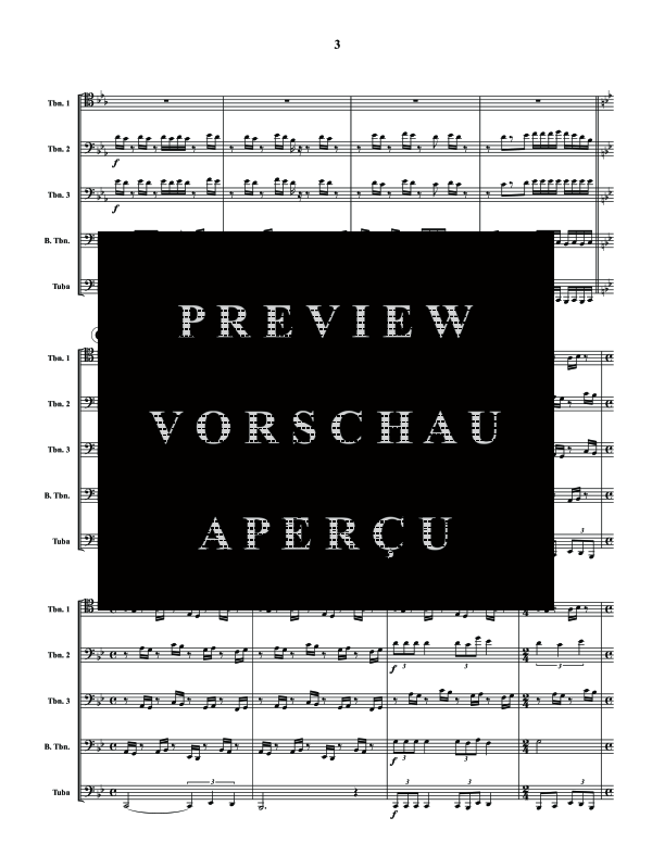 Produktgalerie: Seite 5 von 11 Cascades, , (Blechbläser Quintett 3x Posaune, Bass Posaune und Tuba)