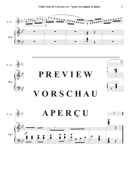 Produktgalerie: Seite 12 von 17 Solo de Concours no. 7 , , (Englischhorn + Klavier)