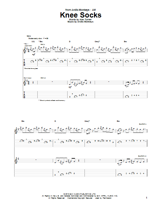 Product picture to:  Knee Socks - Arctic Monkeys