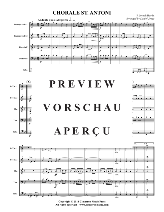 gallery: St. Anthony's Chorale , , (Blechbläser-Quintett)