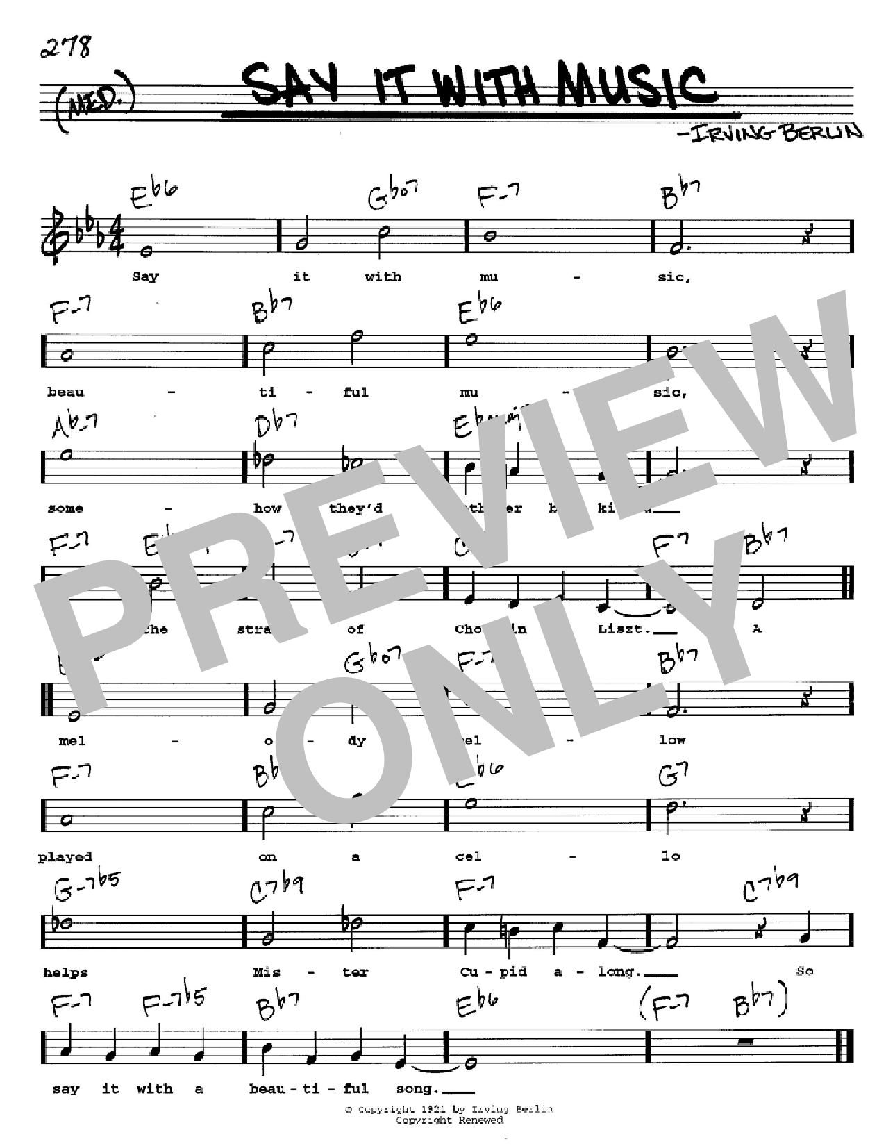 Produktbild zu: Say It With Music