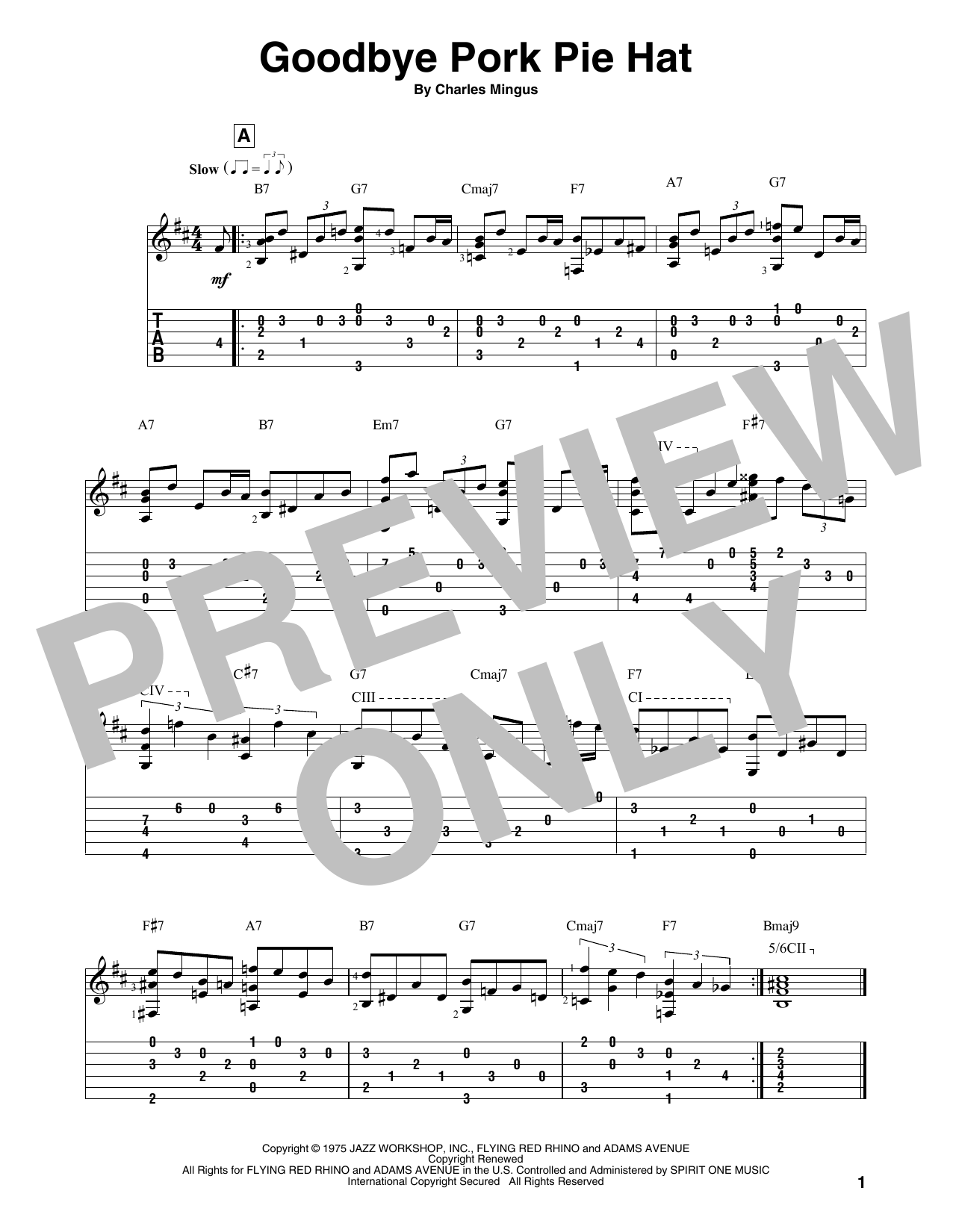 Produktbild zu: Goodbye Pork Pie Hat