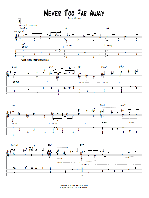 Product gallery: Page 1 of 1 Never Too Far Away, Pat Metheny