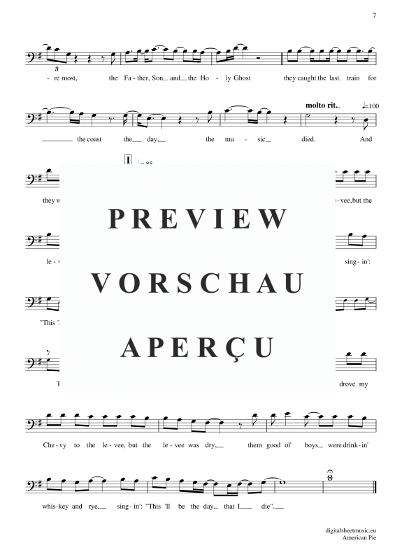 Produktgalerie: Seite 8 von 8 American Pie, Mc Lean, Don, (Violoncello)