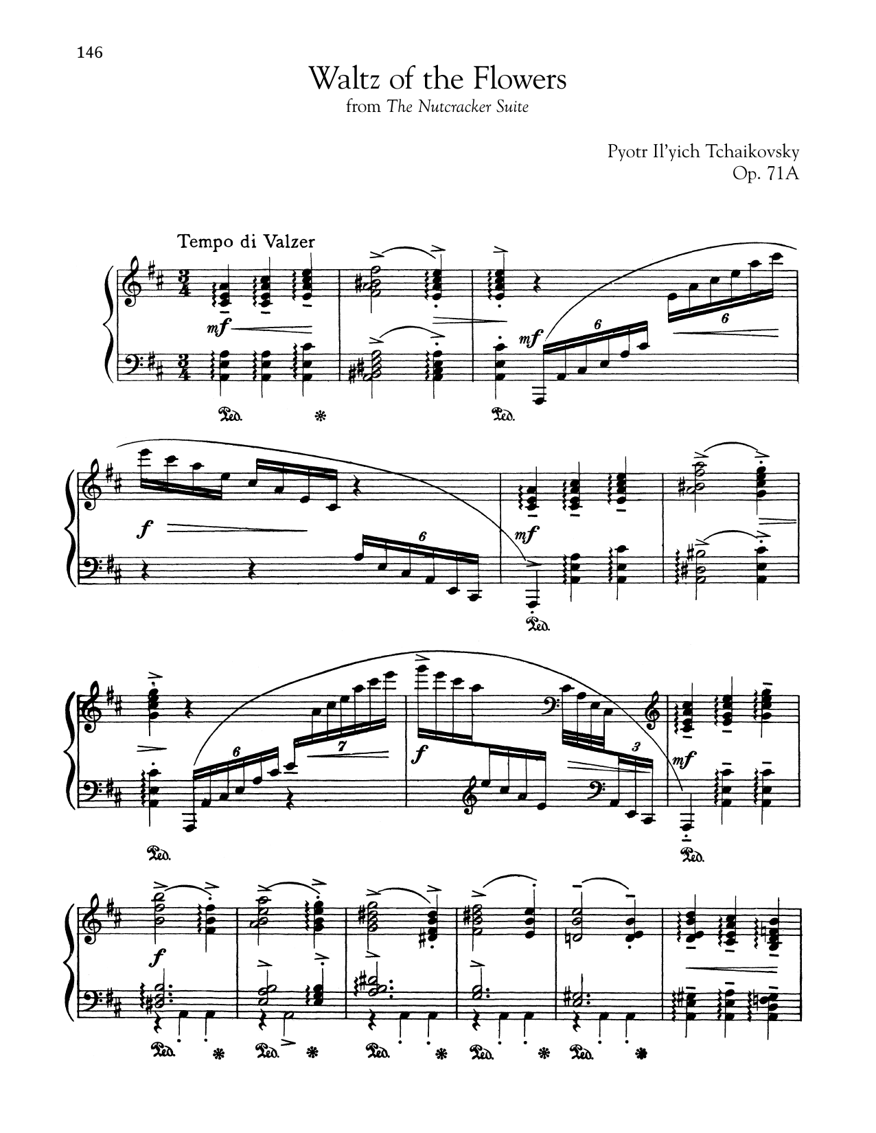 Product gallery: Page 1 of 1 Waltz Of The Flowers, Op. 71a (from The Nutcracker), Pyotr Il'yich Tchaikovsky