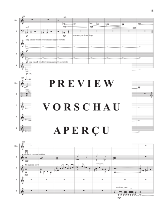 Product gallery: Page 18 of 21 Reflective Journey , , (horn solo and percussion quartet)