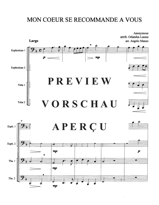 Product gallery: Page 3 of 10 Mon Coeur se Recommande a Vous , , (Tuba Quartett EETT)