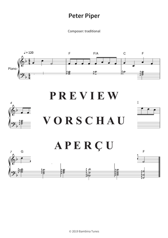 Produktgalerie: Seite 4 von 4 Peter Piper , , Klavier Solo