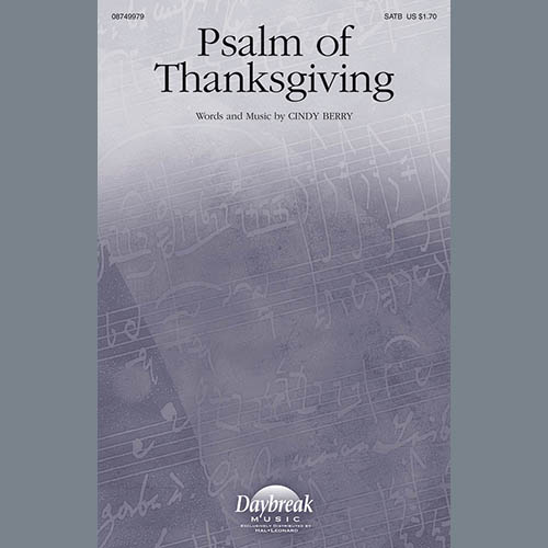 cover: Psalm Of Thanksgiving, Cindy Berry, Chor