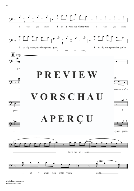 Produktgalerie: Seite 5 von 5 Gone Gone Gone, Guetta, David Swims, Teddy Tones And I, Posaune / Bariton