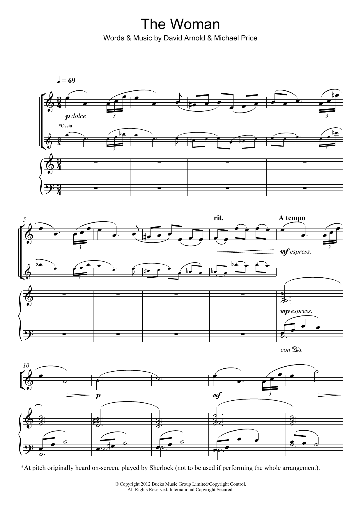 Product gallery: Page 1 of 1 The Woman (from Sherlock), David Arnold